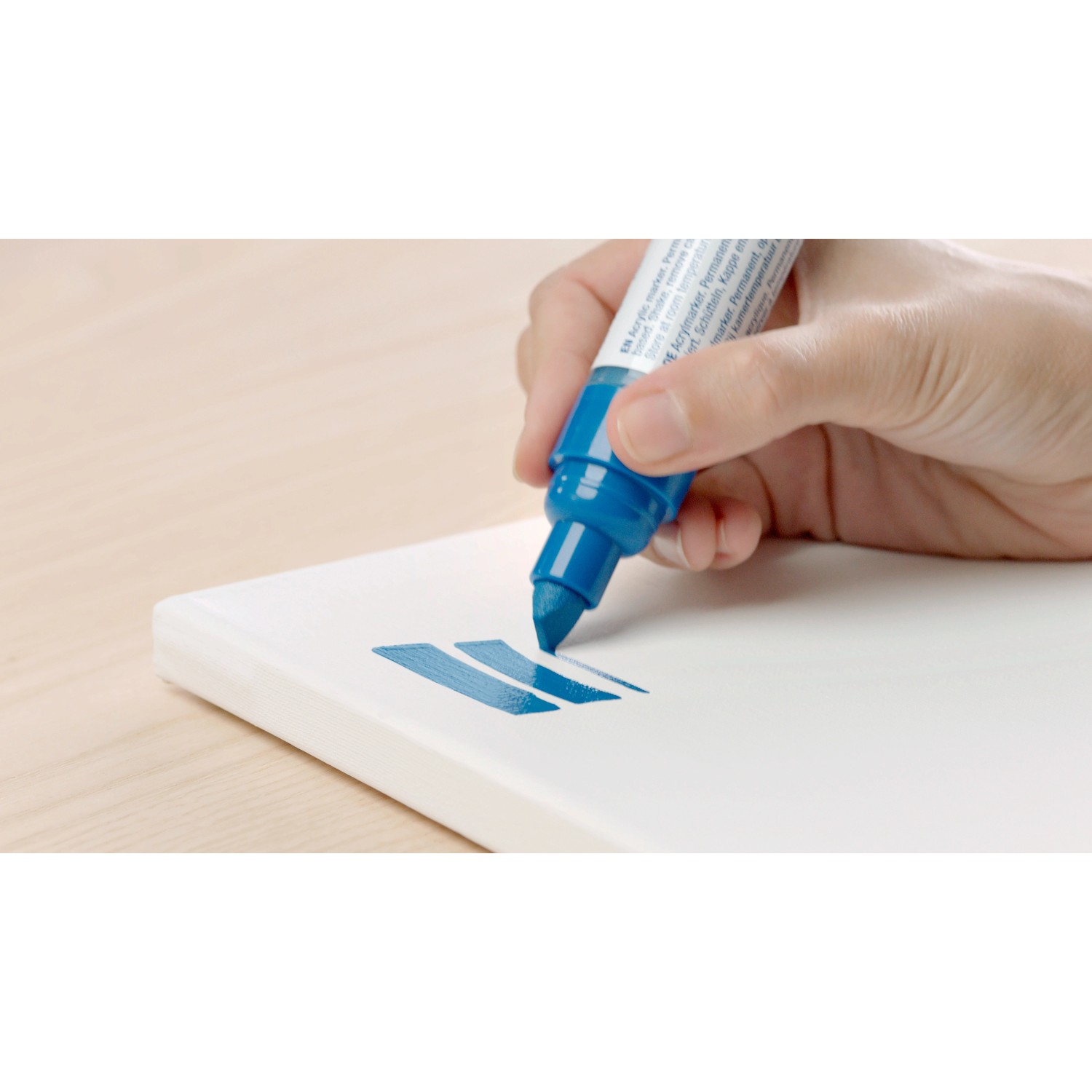 Edding Acrylmarker Breit Enzianblau Mm Kaufen Bei Obi