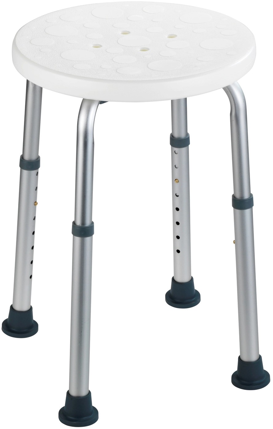 Duschhocker Secura höhenverstellbar Kunststoff Weiss Duschhocker Secura höhenverstellbar Kunststoff Weiss
