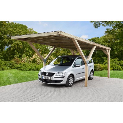 Weka Y-Einzelcarport mit Dacheindeckung Weka Y-Einzelcarport mit Dacheindeckung