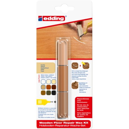 Cire de réparation pour sols en bois Edding 8902 hêtre Cire de réparation pour sols en bois Edding 8902 hêtre