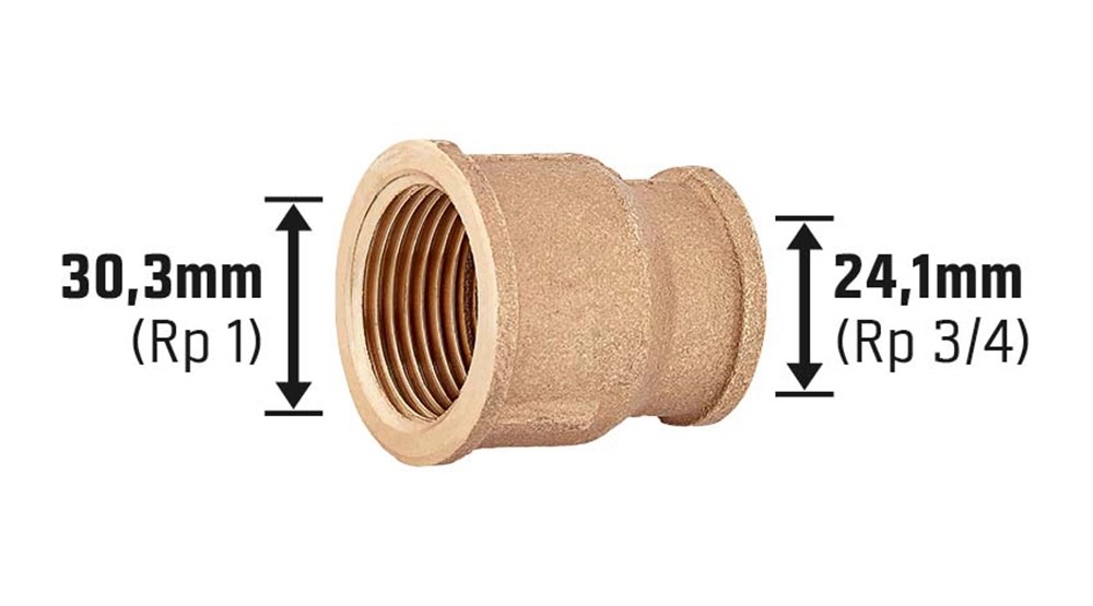 Gewinde Reduziermuffe Rp X Mm Rp Rotguss Kaufen Bei Obi