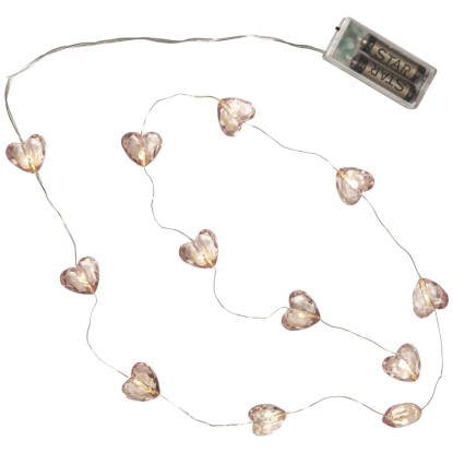 Star Trading Favole LED San Valentino Rosa Trasparente 165 cm Star Trading Favole LED San Valentino Rosa Trasparente 165 cm