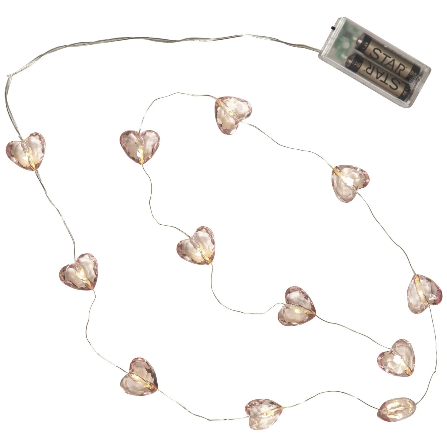 Star Trading Favole LED San Valentino Rosa Trasparente 165 cm Star Trading Favole LED San Valentino Rosa Trasparente 165 cm