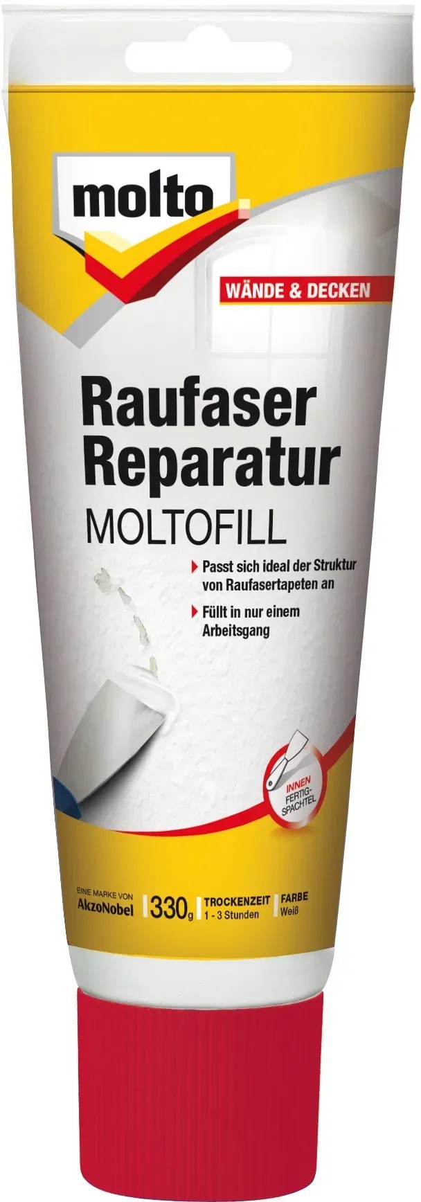 Molto Raufaser-Reparatur Moltofill Tube 330 g Molto Raufaser-Reparatur Moltofill Tube 330 g