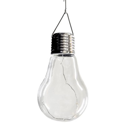 LED-Solarleuchte Glühlampen-Design zum Aufhängen Transparent LED-Solarleuchte Glühlampen-Design zum Aufhängen Transparent