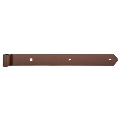 Ladenband gerade Rostbraun duplexbeschichtet 400 x 40 mm / Ø 13 Ladenband gerade Rostbraun duplexbeschichtet 400 x 40 mm / Ø 13