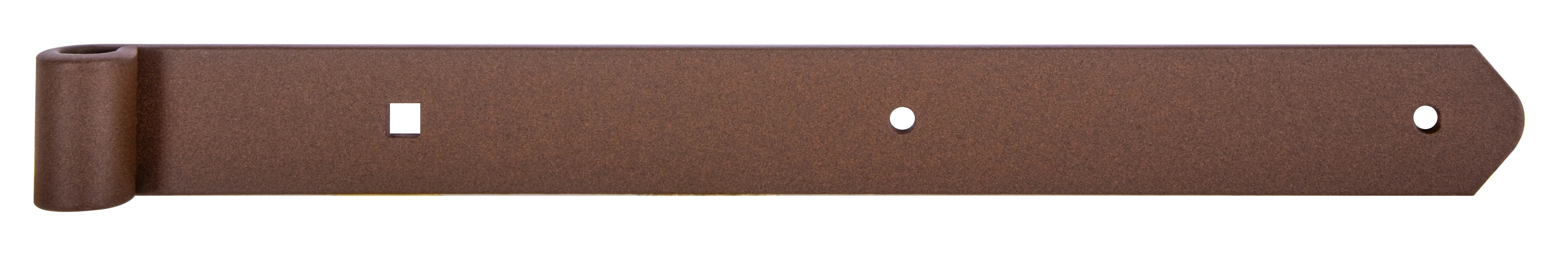 Ladenband gerade Rostbraun duplexbeschichtet 400 x 40 mm / Ø 13 Ladenband gerade Rostbraun duplexbeschichtet 400 x 40 mm / Ø 13