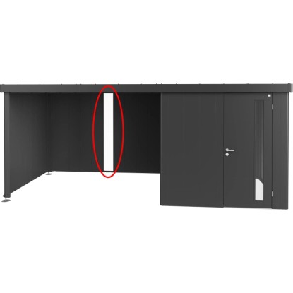 Pannello luminoso per tetto laterale per casetta attrezzi Neo Grigio scuro met. Pannello luminoso per tetto laterale per casetta attrezzi Neo Grigio scuro met.
