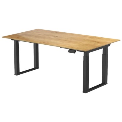 Contini Bürotisch höhenverstellbar Metall Braun Schwarz 85 - 126 x 180 x 80 cm Contini Bürotisch höhenverstellbar Metall Braun Schwarz 85 - 126 x 180 x 80 cm