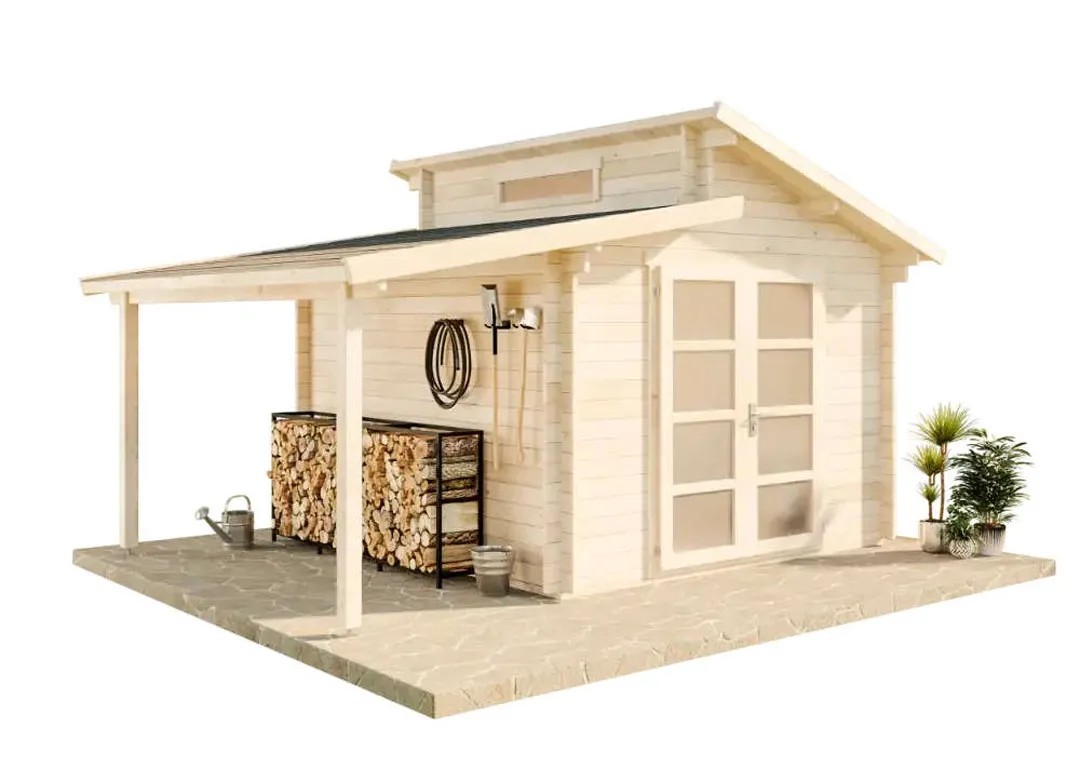 Alpholz Holz-Gartenhaus Pultdach Tauchimprägniert 920 cm x 360 cm Alpholz Holz-Gartenhaus Pultdach Tauchimprägniert 920 cm x 360 cm