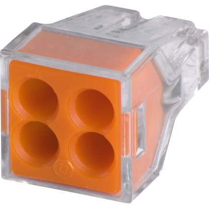Wago Borne pour boîtes de dérivation 773-104 / 4 pôles / 20 pcs Wago Borne pour boîtes de dérivation 773-104 / 4 pôles / 20 pcs
