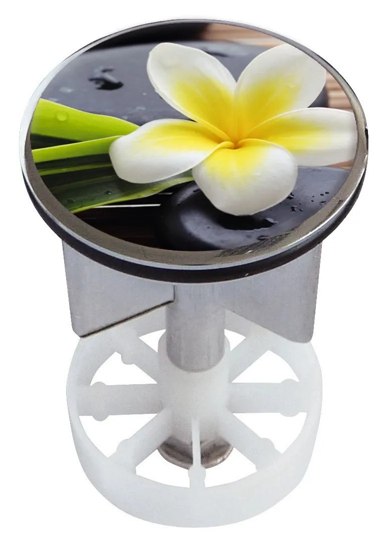 Tappo Excenter con decorazione Spa Flower Ø 38 - 40 mm Tappo Excenter con decorazione Spa Flower Ø 38 - 40 mm