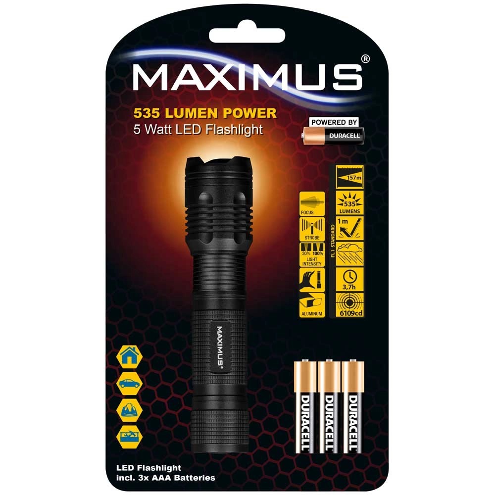 Maximus LED Taschenlampe M FL 008B DU 5 W 530 Lm Kaufen Bei OBI