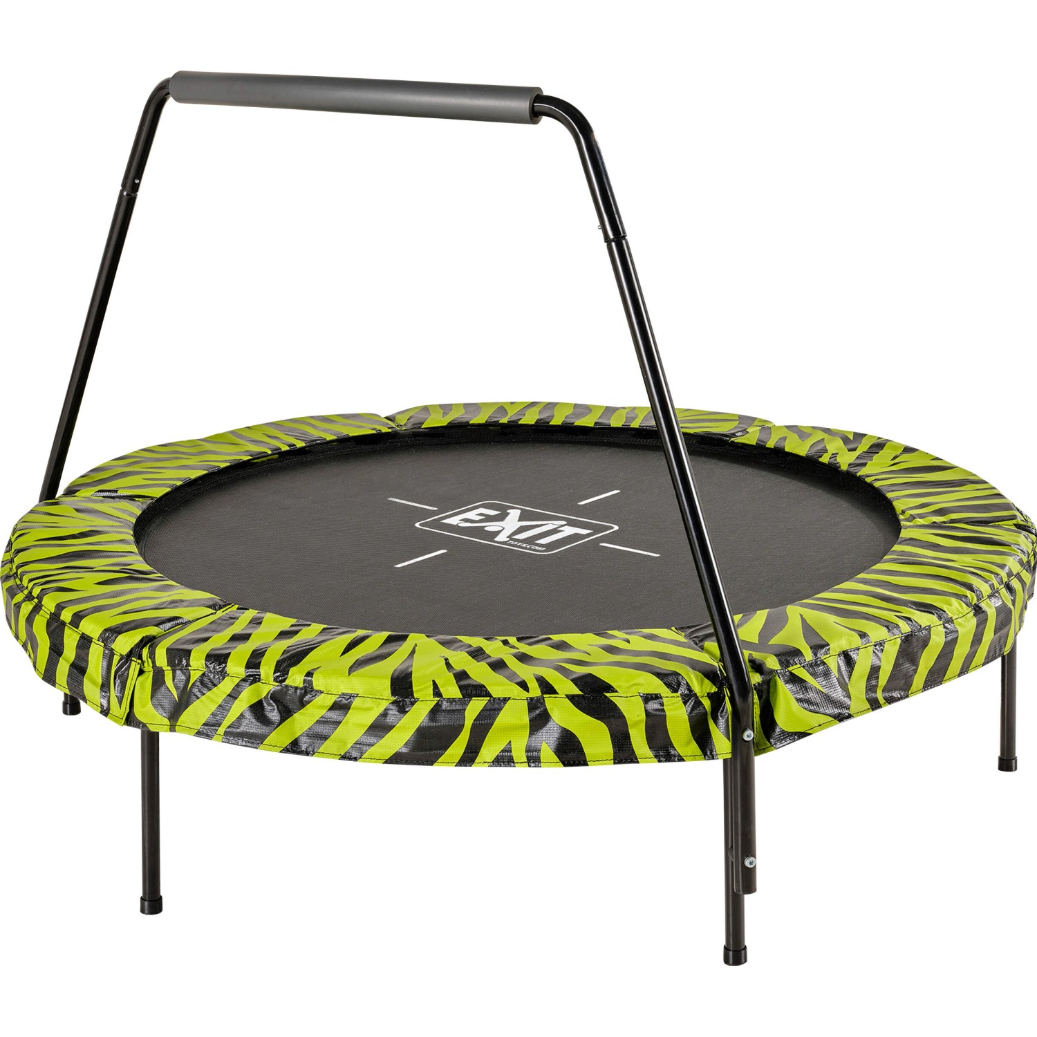 Exit Trampolin Tiggy Junior mit Bügel Schwarz-Grün Ø 140 cm Exit Trampolin Tiggy Junior mit Bügel Schwarz-Grün Ø 140 cm