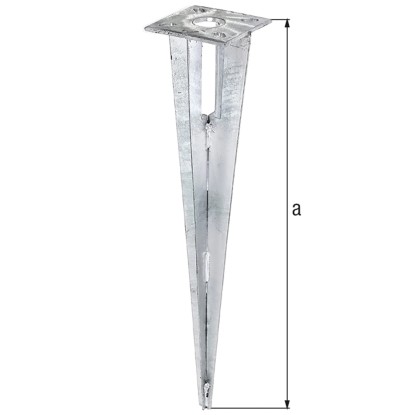 Einschlag-Bodenhülse verzinkt 50 cm Einschlag-Bodenhülse verzinkt 50 cm