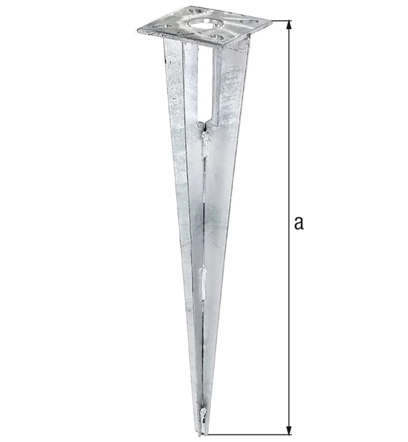 Einschlag-Bodenhülse verzinkt 50 cm Einschlag-Bodenhülse verzinkt 50 cm