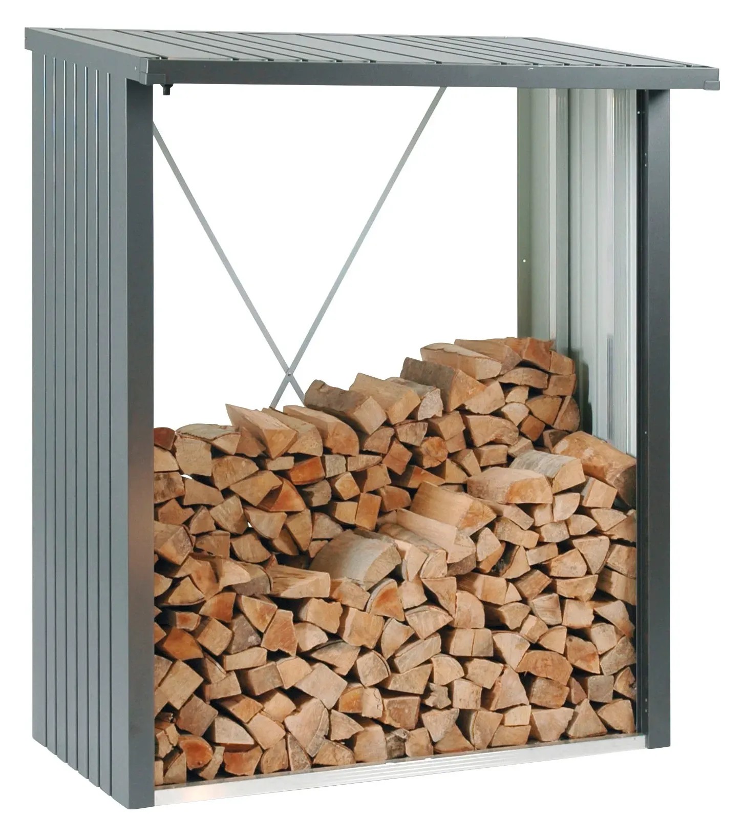 Biohort Scaffale per legna WoodStock 150 Grigio scuro metallizzato Biohort Scaffale per legna WoodStock 150 Grigio scuro metallizzato