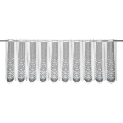 Bistrogardine Grau-Weiss 45 x 145 cm Bistrogardine Grau-Weiss 45 x 145 cm