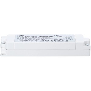 Transformateur électronique TIP blanc 20-80 W pour installation de lampe.
