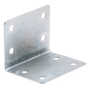Staffa angolare Hettich, zincata, 32x32x40 mm, per costruzioni in legno interne ed esterne.