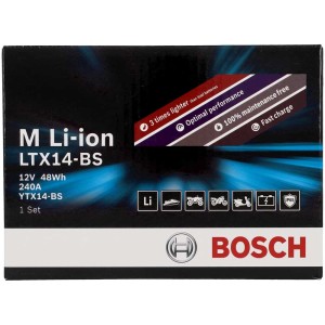 Batterie moto Bosch LI-ION 48 Wh / LTX14-BS dans son emballage d'origine.