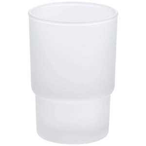 Verre à dents Diaqua dépoli, Ø 55 mm, hauteur 96 mm, pour accessoires de salle de bain.