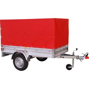 Set telo alto Stema 80 cm, copertura rossa per rimorchio auto Variolux 750/850.