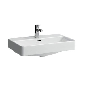 Lavabo Laufen Pro S, 55x46,5 cm, blanc, avec robinet. Lavabo simple pour salles de bains modernes.