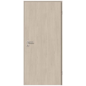 Porta interna GetaDoor CPL rovere platino, DIN destra, con set maniglia.