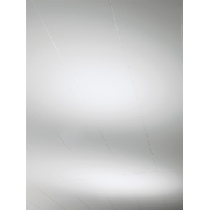 Panneau décoratif Parador RapidoClick, 128x22,3 cm, blanc brillant. Panneau avec mécanisme à clic.