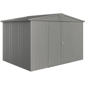 Abri de jardin métallique Biohort Europa, gris quartz métallisé, 6,8 m².