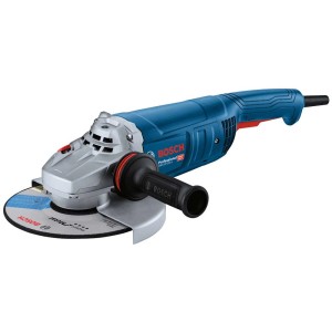 Bosch Professional GWS 22-230 J Winkelschleifer-Set mit Trennscheibe und Zusatzhandgriff.