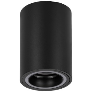 Lampada da superficie a LED Eglo Carozzo-Z nera e rotonda con attacco GU10, 4,9W, 345lm.