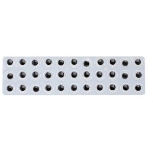 Selbstklebende Wackelaugen, Ø 10 mm, 28 Stück, für Bastelarbeiten und Dekorationen.