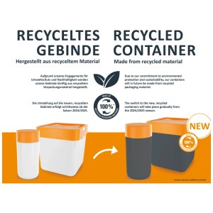 Seau de stabilisateur de pH Steinbach 5 kg : Récipient fabriqué à partir de matériaux issus du recyclage à partir de 2024/2025.