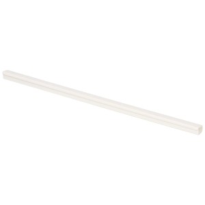 Goulotte de câblage blanche autocollante (9x5 mm, 2 m) avec couvercle à charnière.