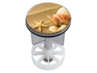 Excenterstopfen mit Dekor Muschelsucher Ø 38 - 40 mm