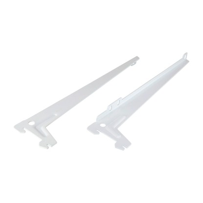 Équerre à un trou Blanc 28 cm / 1 paire
