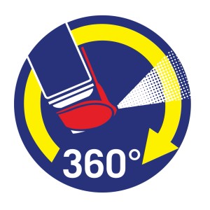 Simbolo WD-40 Smart Straw: valvola spray rotante a 360° per un'applicazione flessibile.