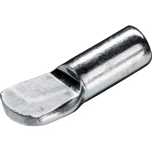Support d'étagère cuillère Hettich, Ø 5 mm, acier galvanisé.