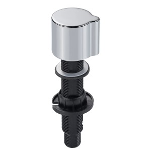 Bouton chromé Franke pour éviers, pièce de rechange en plastique chromé.