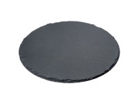 DecoFinder Schieferteller rund Ø 15 x 0,5 cm