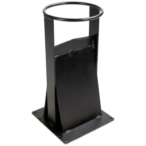 Billot à fendre Nouvel Forte en acier noir pour fendre le bois de chauffage en toute sécurité.