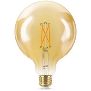 Lampadina Smart LED Globe Filament Philips, ambra, E27, dimmerabile.