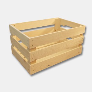 Obstharasse aus Fichte, 32x40x60 cm, ideal zur Lagerung von Obst und Gemüse. Stapelbare Aufbewahrungsbox.