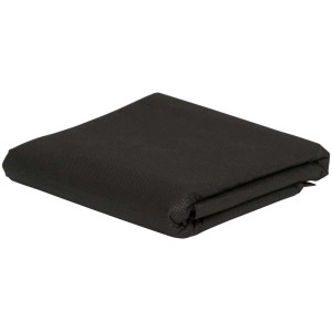 Telo pacciamatura Windhager Eco, 5x1,6 m, nero, piegato. Protezione naturale dalle erbacce.