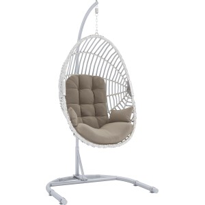 Cuscino di ricambio beige per sedia sospesa Leyburn.