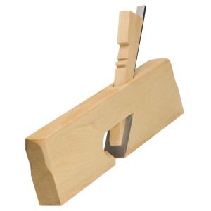 LUX Rabot à feuillure Classic, lame de 27 mm, en bois de hêtre pour un rabotage précis.