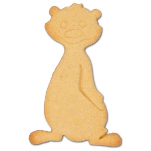 Ausstecher Erdmännchen, 11cm, aus Edelstahl. Ideal zum Backen und Basteln.