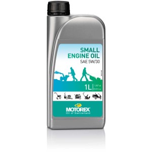 Huile moteur Motorex 5W30 pour petits moteurs, bidon de 1 litre.